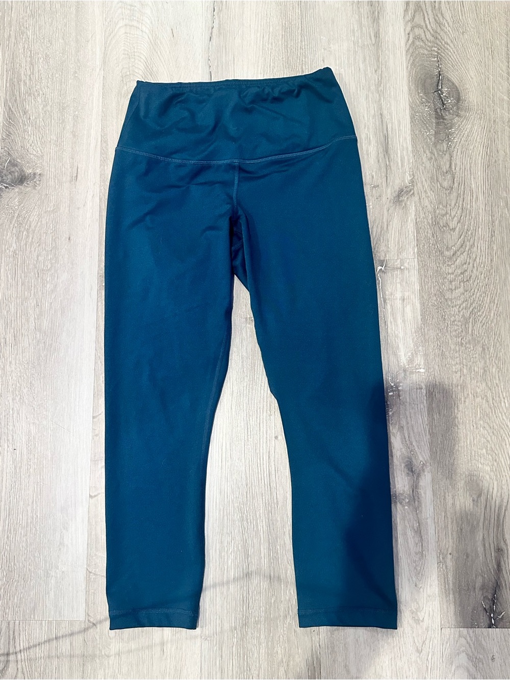Velocity High-Rise Ankle Leggings Teal Blue S Stretch Athleisure
